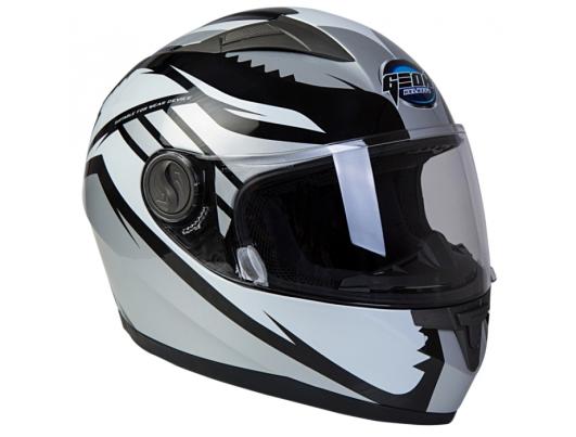 Шлем GEON 968 Интеграл Race черный-серый