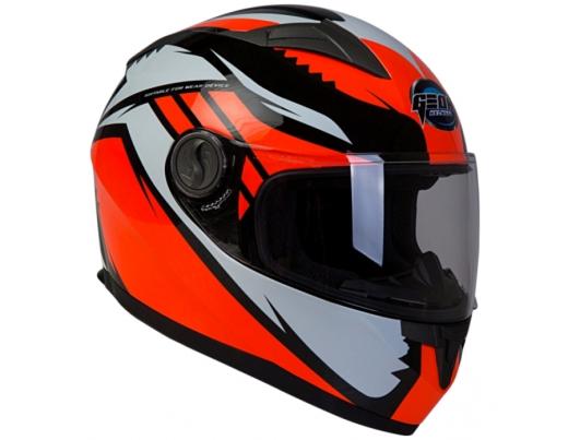 Шлем GEON 968 Интеграл Race черный-оранжевый