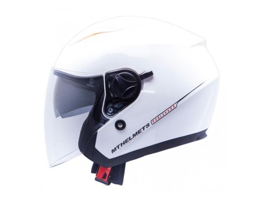 MT Helmets Bolevard Solid white