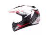 MT Helmets MX2 Synhrony Steel white/red