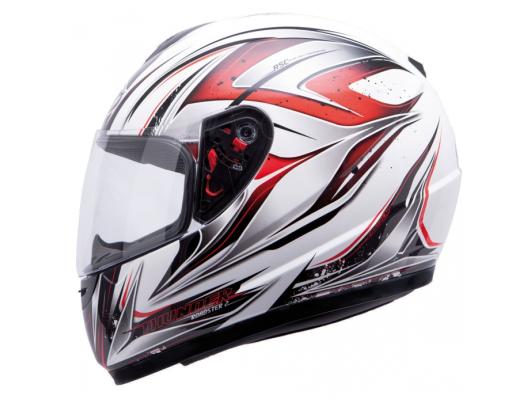 MT Helmets Thunder Roadster II white/red