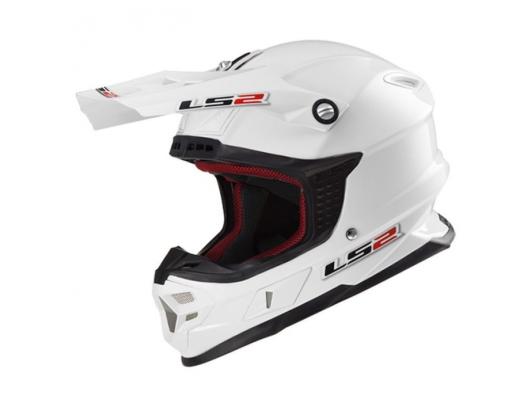 Кроссовый шлем LS2 MX456 White Gloss