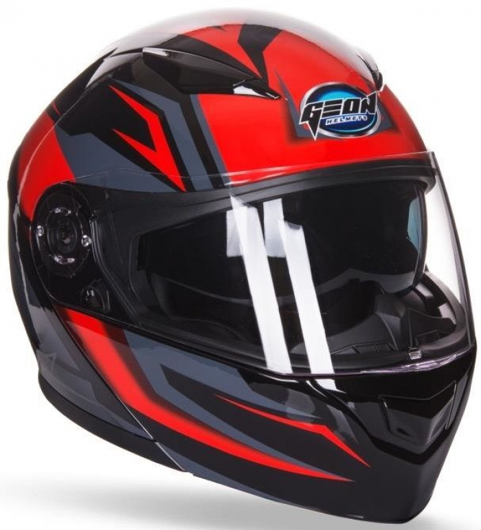 Купити Шолом GEON 950 Fury модуляр з окулярами Red / Black - В