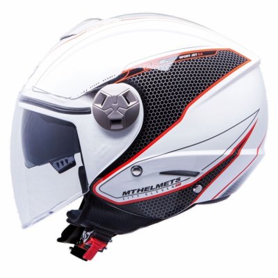 MT Helmets City Eleven Dynamic white / red