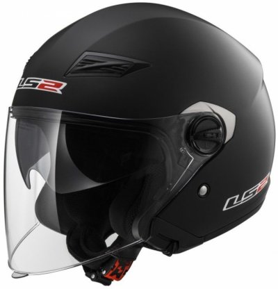 Открытый шлем LS2 OF569 Track Black Matt