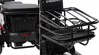 Багажник и корзина электроскутера Crosser TR-1 LFP