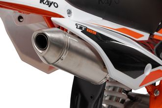 Фото выхлопной трубы питбайка KAYO TT125