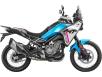Фото синего мотоцикла CFMOTO 450MT вид справа