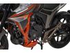 Фото двигателя под углом оранжевого мотоцикла Geon CR6R 250