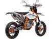 Фото белого мотоцикла GEON DAKAR GNS 300R SM MOTARD вид справа под углом