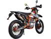 Фото оранжевого мотоцикла EXDRIVE ProFactory 300 AIR вид справа под углом