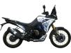 Фото белого мотоцикла VOGE DS800X Rally вид слева