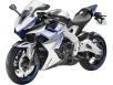 Фото синего мотоцикла ZONTES 703 RR вид спереди под углом