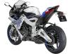 Фото синего мотоцикла ZONTES 703 RR вид сзади под углом
