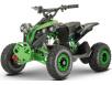 Фото электроквадроцикла FORTE ATV1200QB зелёного цвета вид спереди под углом