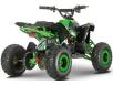Фото электроквадроцикла FORTE ATV1200QB зелёного цвета вид справа под углом