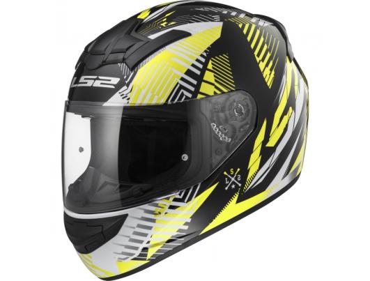 Шлем LS2 FF352 ROOKIE INFINITE белый/черный/желтый