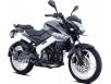 фото серого мотоцикла Bajaj Pulsar NS200 на белом фоне