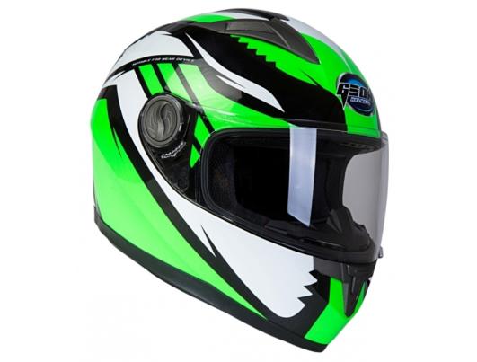 Шлем GEON 968 Интеграл Race черный-зеленый