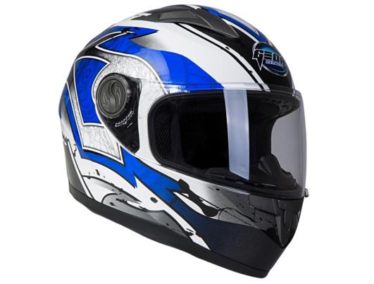Шлем GEON 968 Интеграл Swift белый-синий