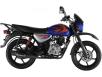 фото синего мотоцикла Bajaj Boxer 150X Disk на белом фоне