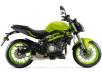 фото зеленого мотоцикла Benelli TNT 302S ABS на белом фоне