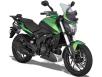 фото зеленого мотоцикла Bajaj Dominar 400 UG 2 на белом фоне
