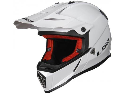 Кроссовый шлем LS2 MX437 FAST SOLID WHITE