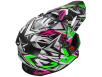 Кроссовый шлем LS2 MX437 FAST STRONG WHITE GREEN PINK недорого