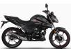 фото черного мотоцикла LONCIN LX200-23 CR3 на белом фоне