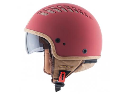 MT Helmets Cosmo Solid rubber red