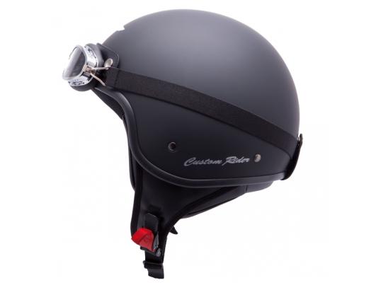 MT Helmets Custom Rider Solid black