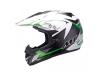 MT Helmets MX2 Synhrony Steel white / green