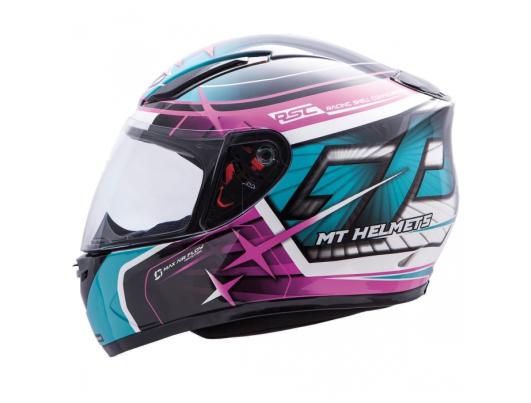 MT Helmets REVENGE Replica GP turquoise/dark pink/black