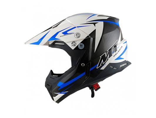 MT Helmets Synchrony Steel black/white/blue