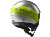 Открытый шлем LS2 OF561 Wave Beat Fluo Green Grey White цена