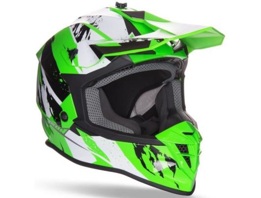 Шлем GEON 633 MX Fox Кросс Black/Neon Green