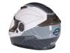 фото шлема GEON 950 Модуляр с очками TOUR GREY/WHITE сзади
