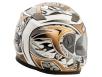 фото шлема GEON 952 Интеграл Tatoo white/bronze сзади