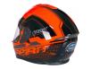 фото шлема GEON 967 Интеграл с очками SPIRIT BLACK/ORANGE сзади