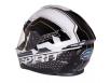 фото шлема GEON 967 Интеграл с очками SPIRIT BLACK/WHITE сзади