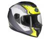 фото шлема GEON 968 NEW Интеграл Stealth White/Yellow