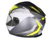 фото шлема GEON 968 NEW Интеграл Stealth White/Yellow сзади