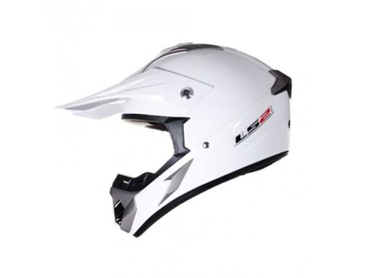 Кроссовый шлем LS2 MX433 Race Solid White Gloss
