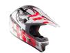 Кроссовый шлем LS2 MX433 Stripe White Red Gloss 