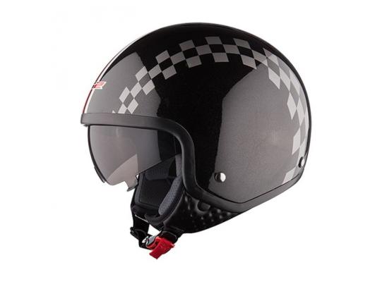 Открытый шлем LS2 OF561 Dinoco Black Gloss