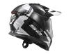 Шлем мотард LS2 MX436 PIONEER TRIGGER BLACK WHITE TITANIUM цена