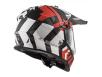 Шлем мотард LS2 MX436 PIONEER XTREME MATT BLACK RED недорого