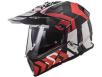 Шлем мотард LS2 MX436 PIONEER XTREME MATT BLACK RED купить
